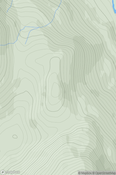 Thumbnail image for An Dun [Fort William to Loch Treig & Loch Leven] showing contour plot for surrounding peak